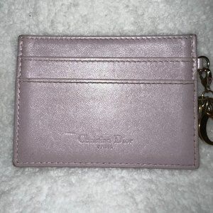 SOLD - Dior Lady Dior Pink Cannage Lambskin Card Holder